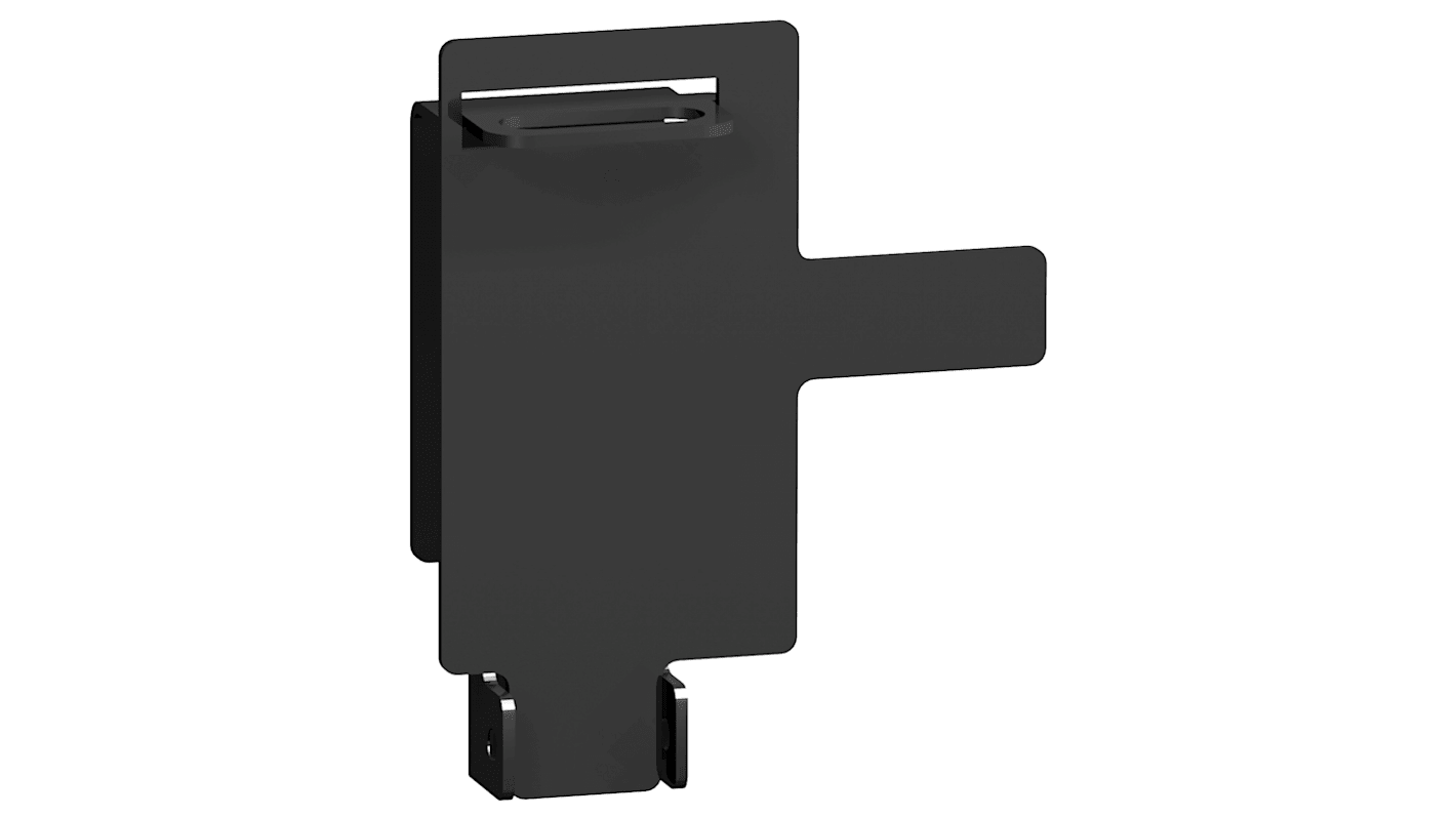 Dispositivo di bloccaggio Schneider Electric LV432631 per Compact NSX, compatibile con 3 lucchetti, garantisce isolamento secondo IEC 61947-2.