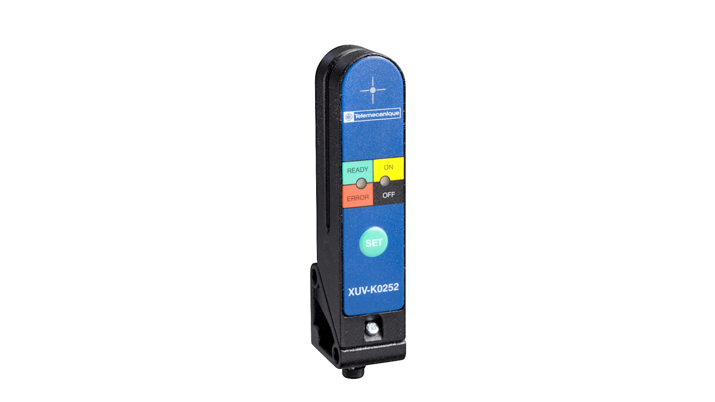 Sensore fotoelettrico a forcella Telemecanique Sensors XUVK0252S, rilevamento 2 mm, uscita PNP/NPN, connettore M8 a 4 pin.