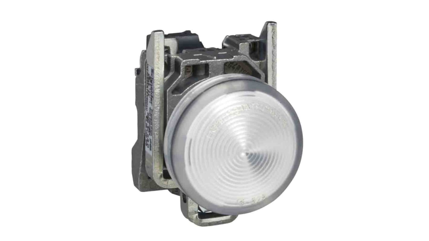 Luce pilota Schneider Electric Harmony XB4, LED bianco, 24V, IP65, diametro foro 22mm, priva di mercurio.