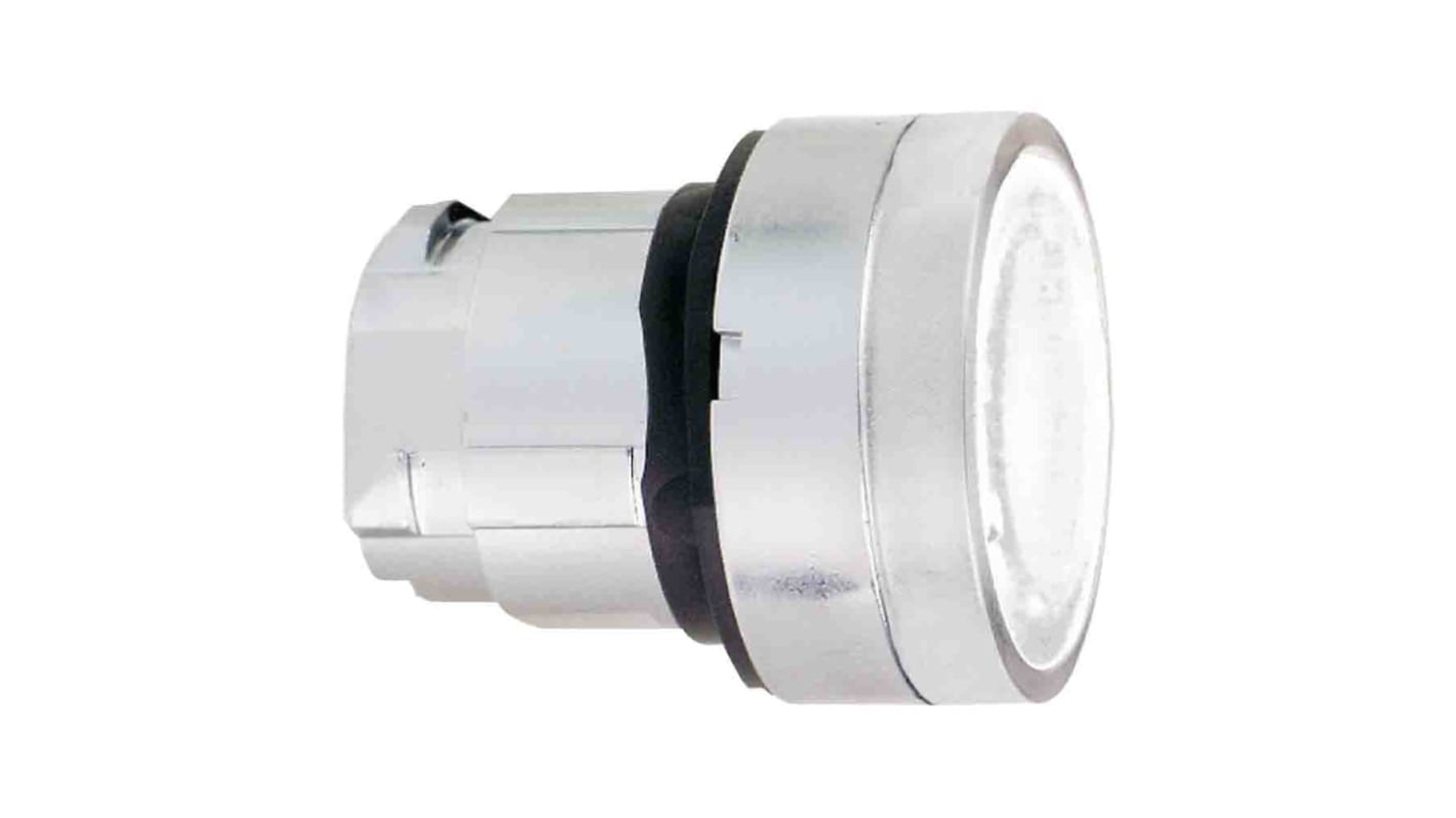 Attuatore pulsante instabile Schneider Electric Harmony XB4, bianco, diametro foro 22mm, montaggio a innesto, codice ZB4BW313S.