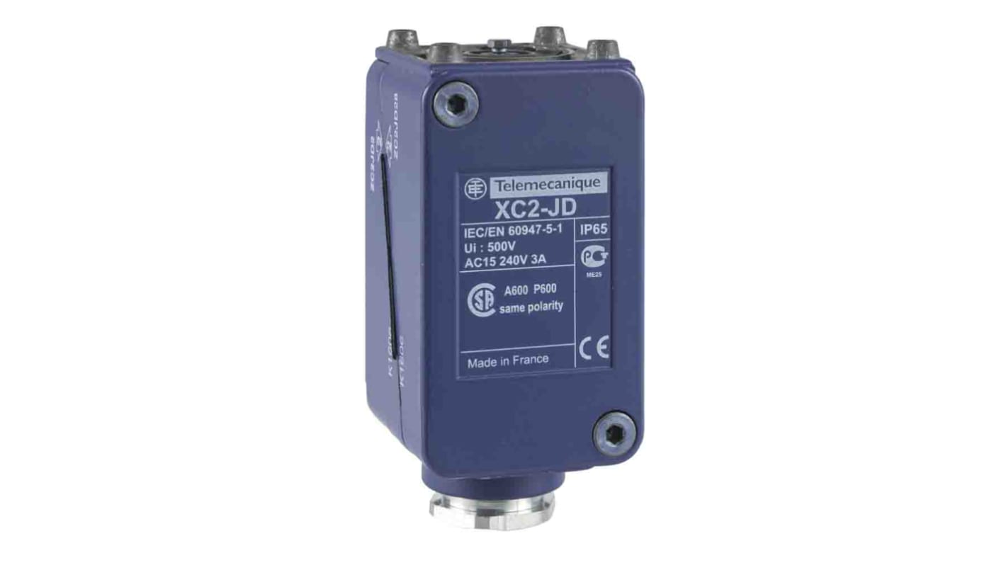 Interruttore di fine corsa Telemecanique Sensors ZC2JD1H29, corpo in metallo, 240V, 10A, grado di protezione IP65, IK08.