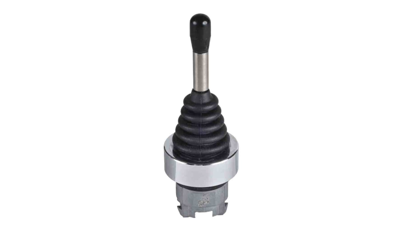 Attuatore pulsante rotondo Schneider Electric Harmony XB4, diametro foro 22 mm, meccanismo a 2 direzioni, cornice cromata.