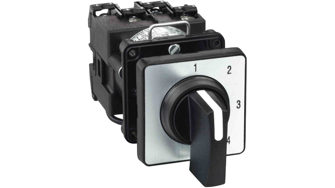 Interruttore a camma Schneider Electric K1D004NCH, 1P, 4 posizioni, 12A - Serie Harmony K per controllo industriale. Conforme a EN 60947-3, privo di metalli tossici.