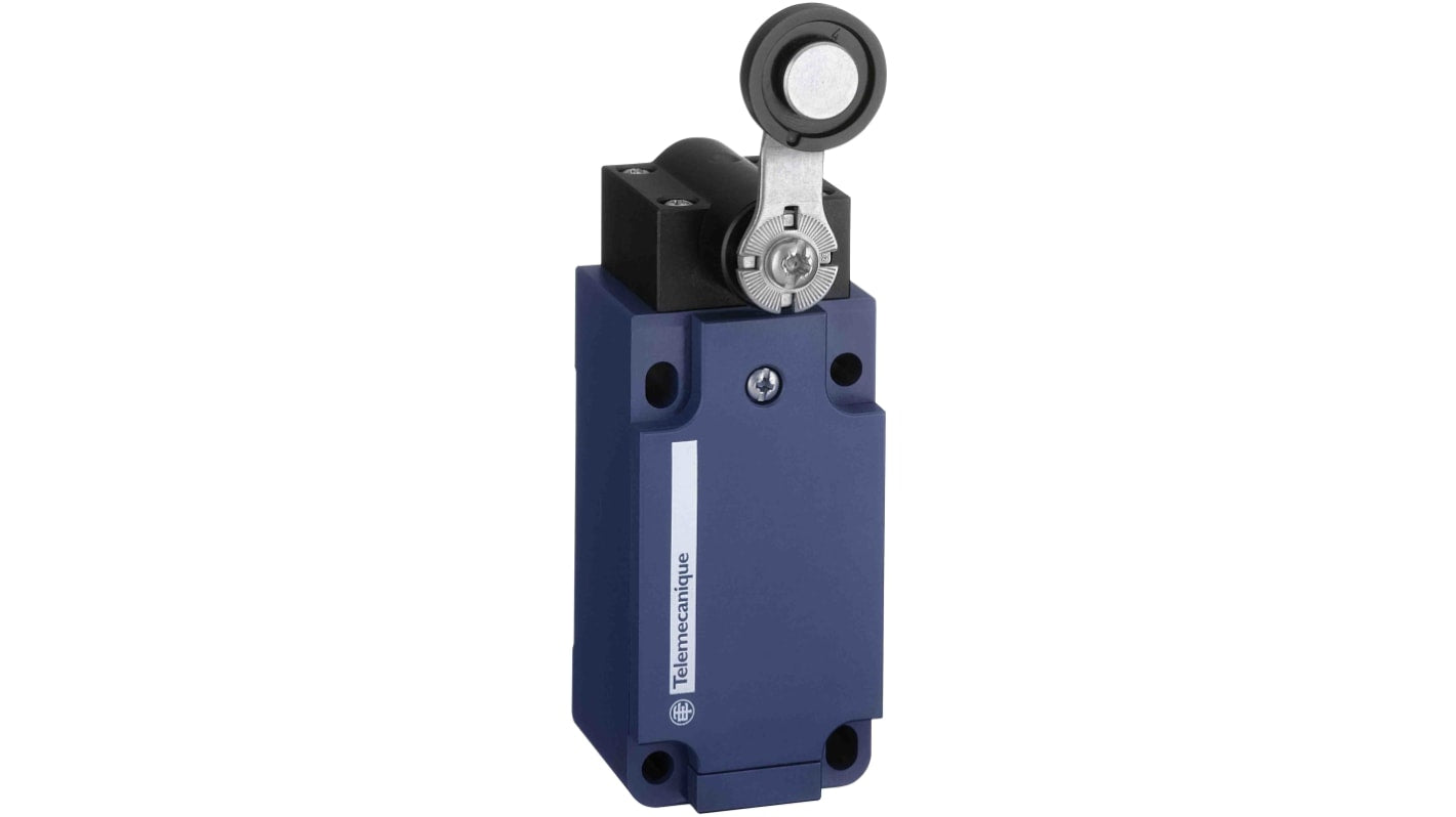 Interruttore di fine corsa a rullo Telemecanique Sensors XCKS531, 1NC/1NA, corrente 10A, protezione IP66/IP67, custodia plastica.