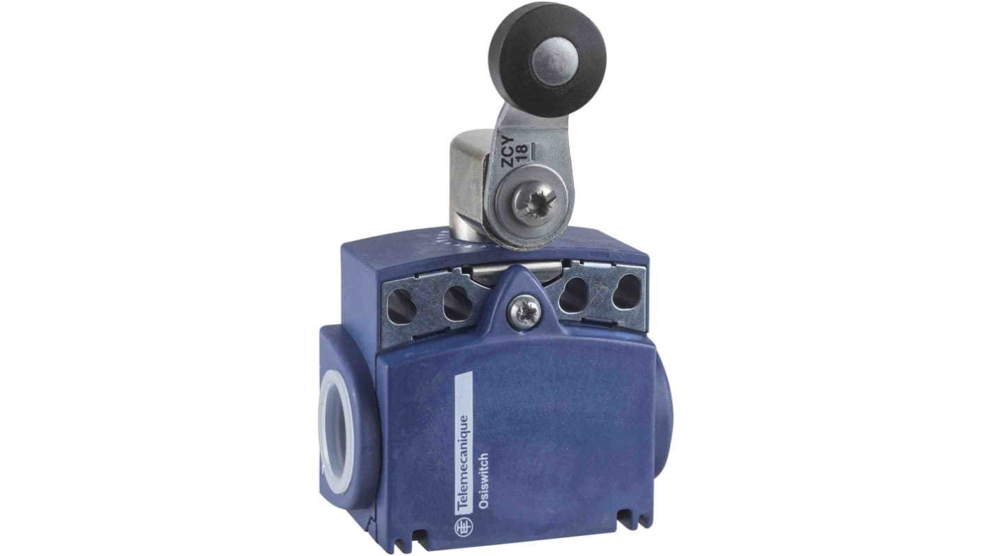 Interruttore di fine corsa Telemecanique Sensors XCKT2118G11: Roller, 1NC/1NA, 10A, IP66/IP67. Alta precisione e resistenza per applicazioni industriali.