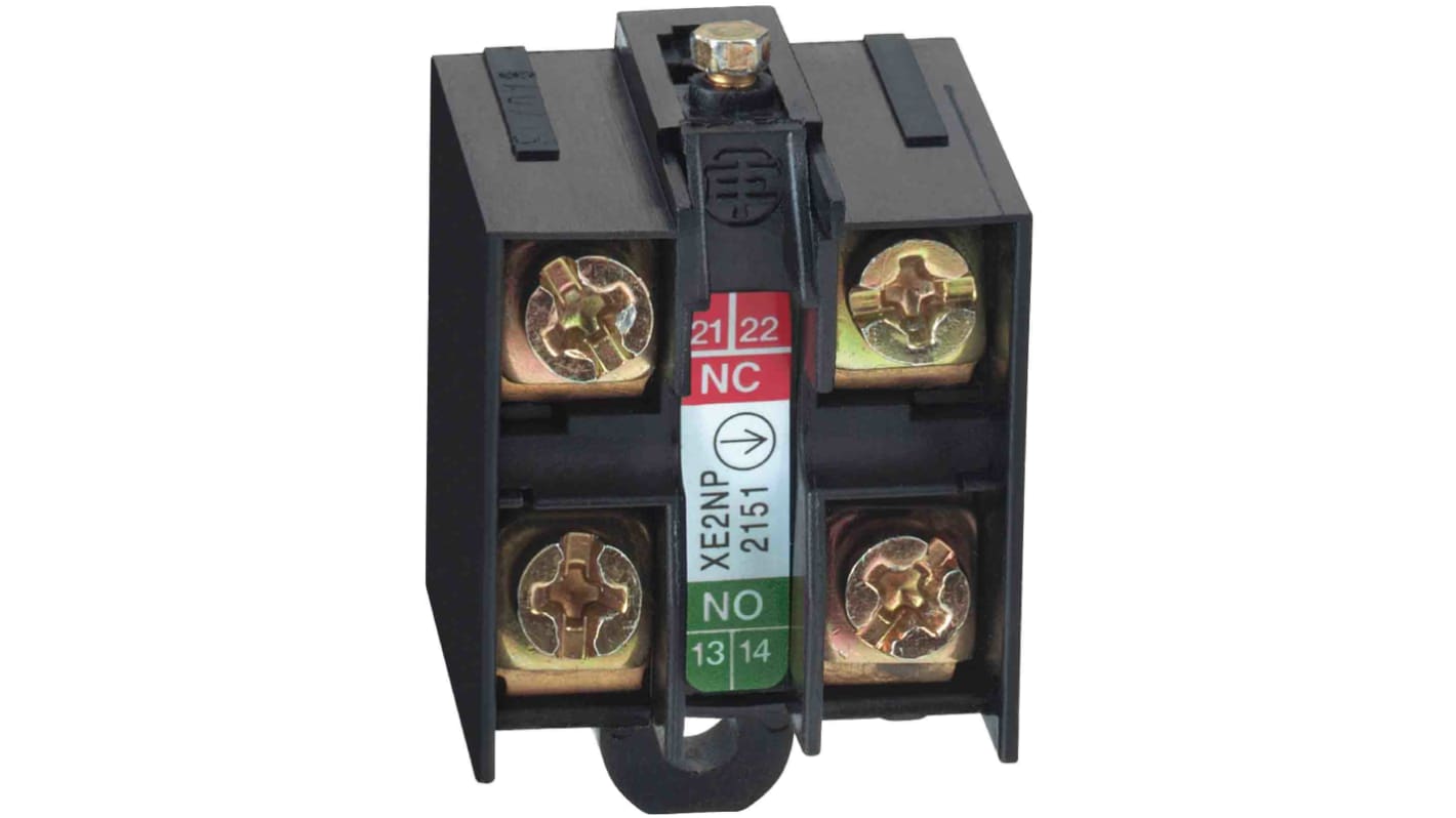 Interruttore di fine corsa Telemecanique Sensors XE2NP2161, stantuffo, 1NC/1NA, IP66/IP67, corrente 10A, custodia plastica.