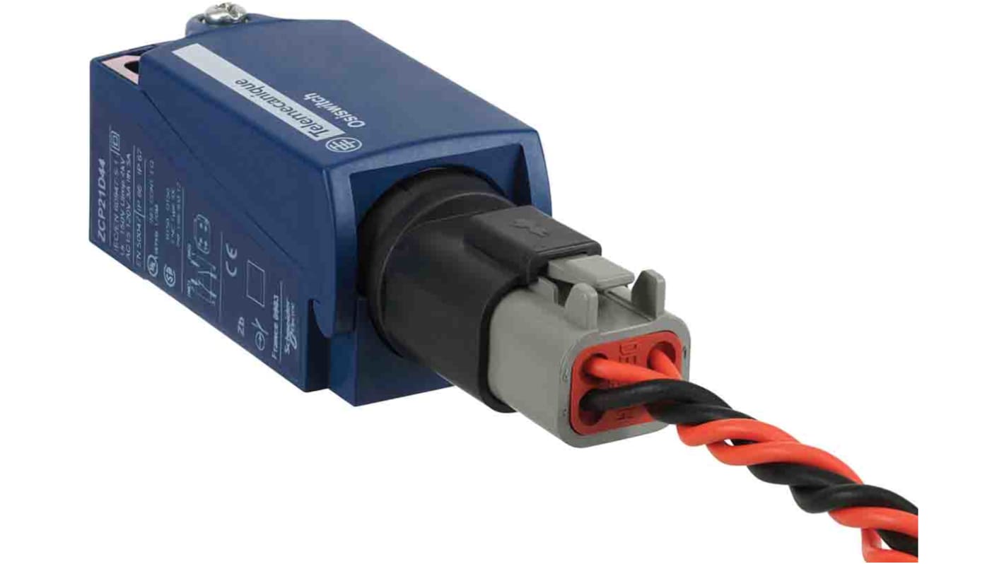 Interruttore di fine corsa Telemecanique Sensors ZCP21D44, 1NC/1NA, IP66/IP67, custodia plastica, contatti placcati argento.