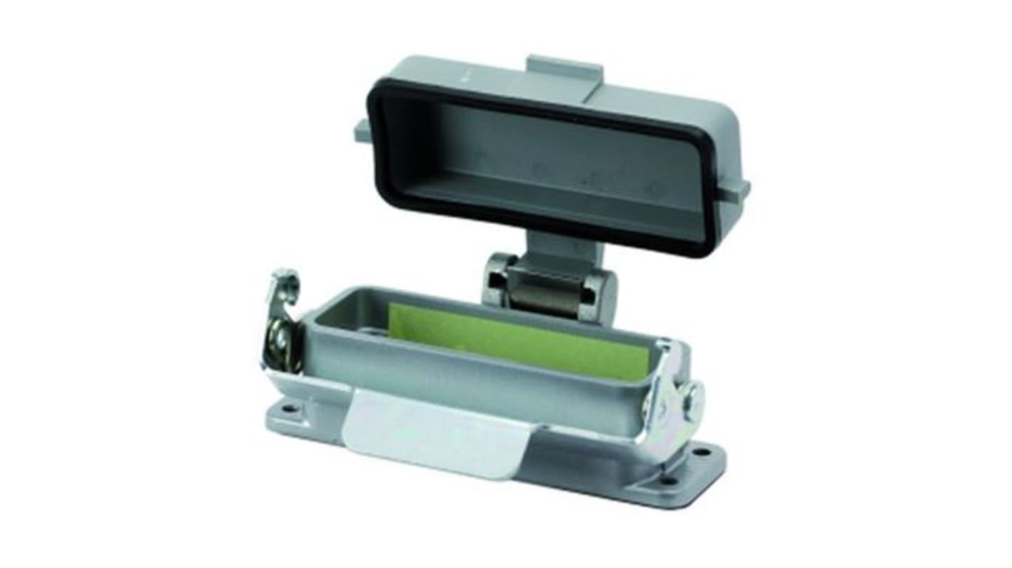 Contenitore per pannello Amphenol Industrial C146, robusto e resistente, classe di protezione IP65, montaggio a pannello.