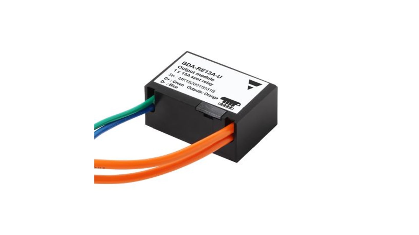 Modulo I/O PLC Carlo Gavazzi BDA-RE13A-U, uscita relè singola 13A a 250VAC, compatibile con UWP30RSEXXX e SH2MCG24.