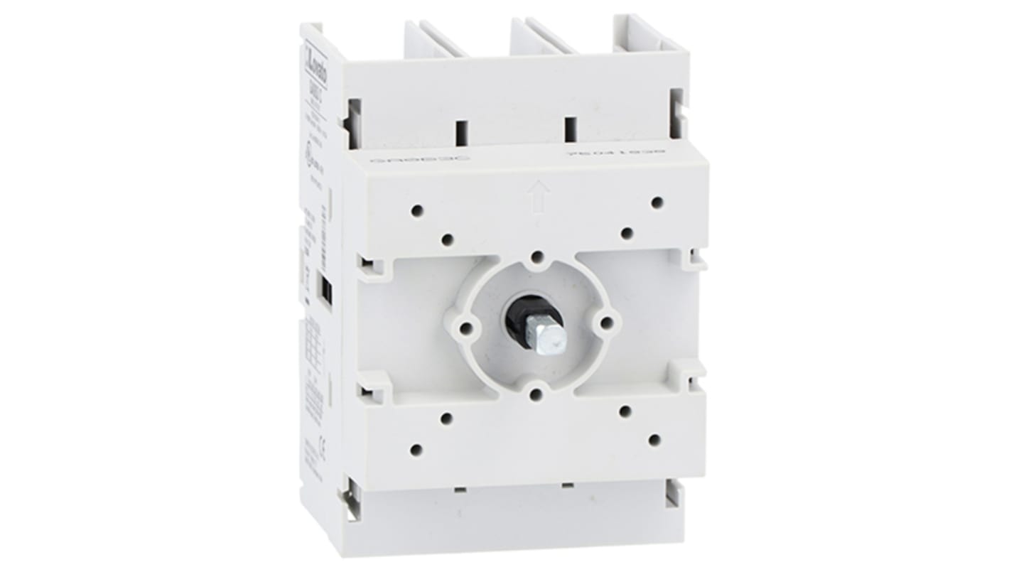 Sezionatore Lovato GA080C, interruttore a tre poli, montaggio su porta, corrente massima 80A, grado di protezione IP20.