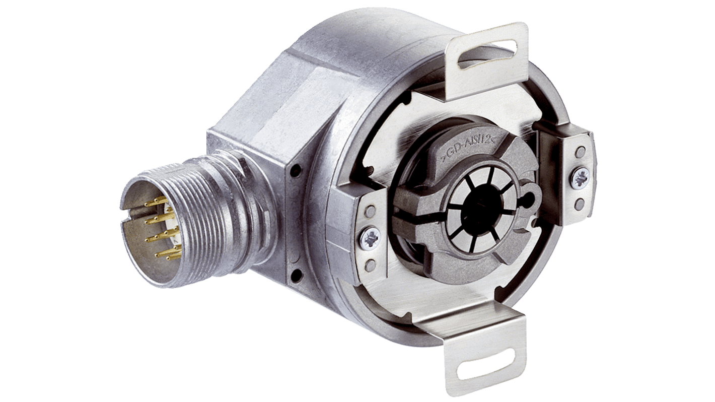 Encoder incrementale Sick DFS60B-BHEA05000, 5000 impulsi/giro, uscita HTL Push-Pull, diametro 60 mm, rotazione max 6000 giri/min.