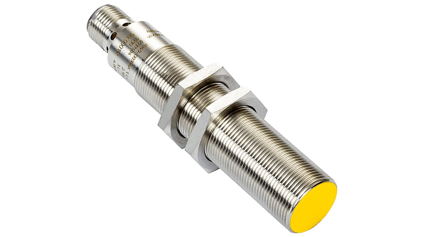 Interruttore di sicurezza senza contatto Sick IN40-D0304K, 24V cc, contatti di sicurezza, protezione IP67, dimensioni 15x37 mm.