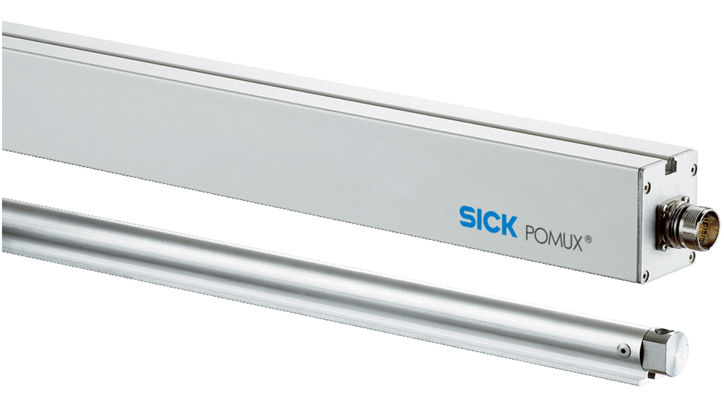 Encoder di misurazione lineare Sick KHK53-AXB00038, senza contatto, misura lunghezze fino a 1700 m, risoluzione 0,1 mm.