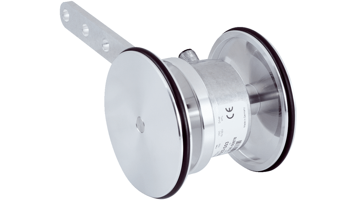 Kit di codifica Sick DFV60, ruota di misurazione con 30 impulsi per giro, uscita HTL Push-Pull, alimentazione 10-32 V. Include cavo di 10 m.