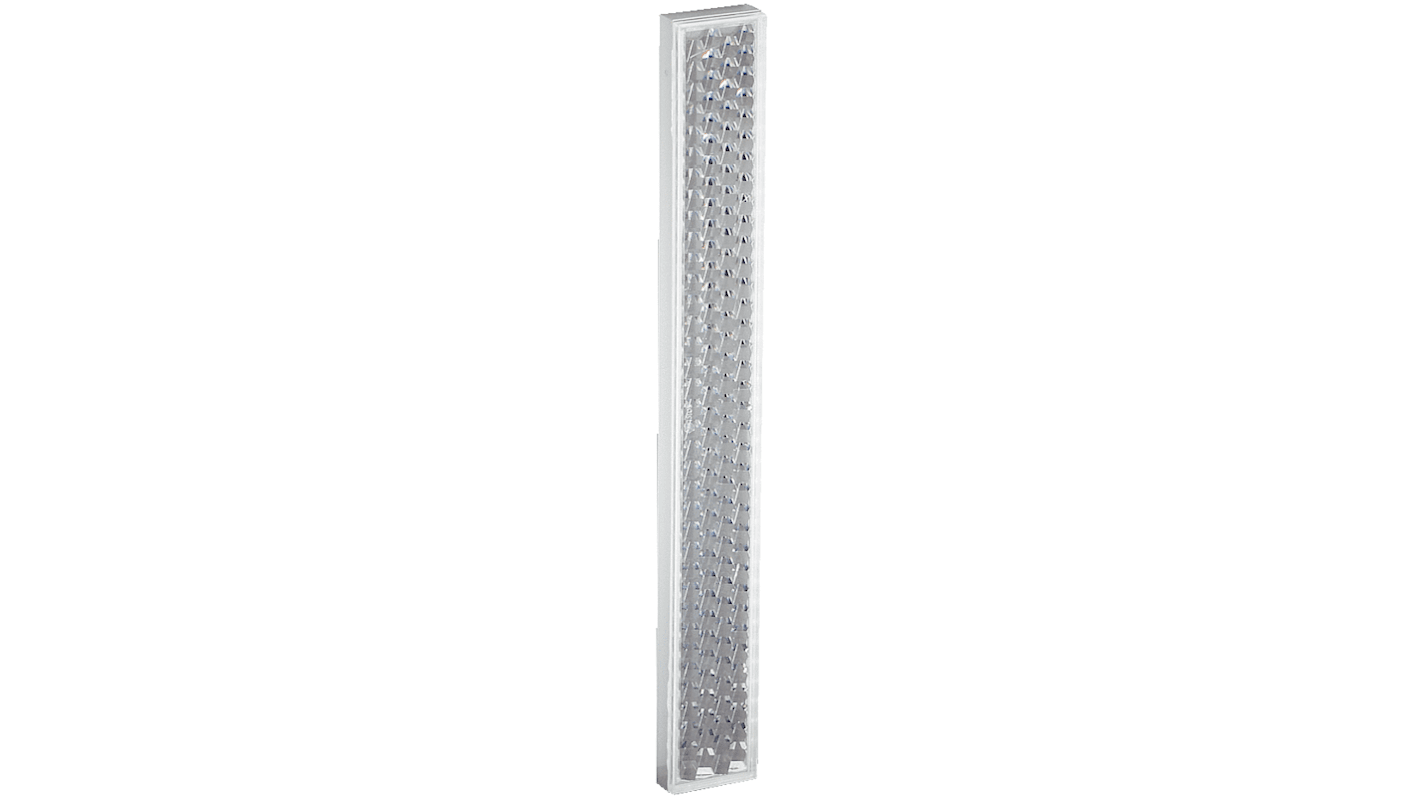 Riflettore Sick PL150, rettangolare e autoadesivo, dimensioni 18 mm x 150 mm, per sensori fotoelettrici.