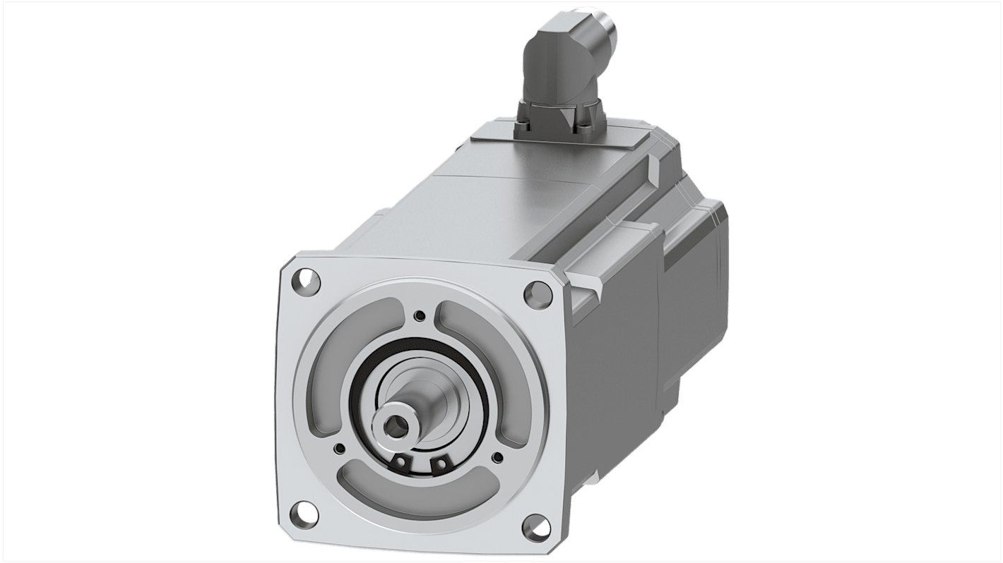 Servomotore sincrono Siemens 1FK2204-6AF00-2MA0, potenza 500 W, tensione 380-480 V, compatto e dinamico, grado di protezione elevato.