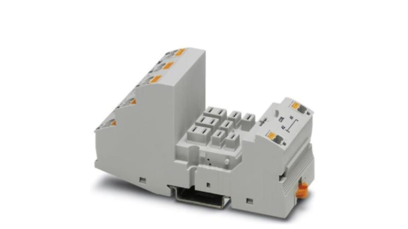 Base relè Phoenix Contact RIF-4-BPT, 2 o 3 PDT, 440V, temperatura -40 a 85°C, colore grigio, codice 2900961.