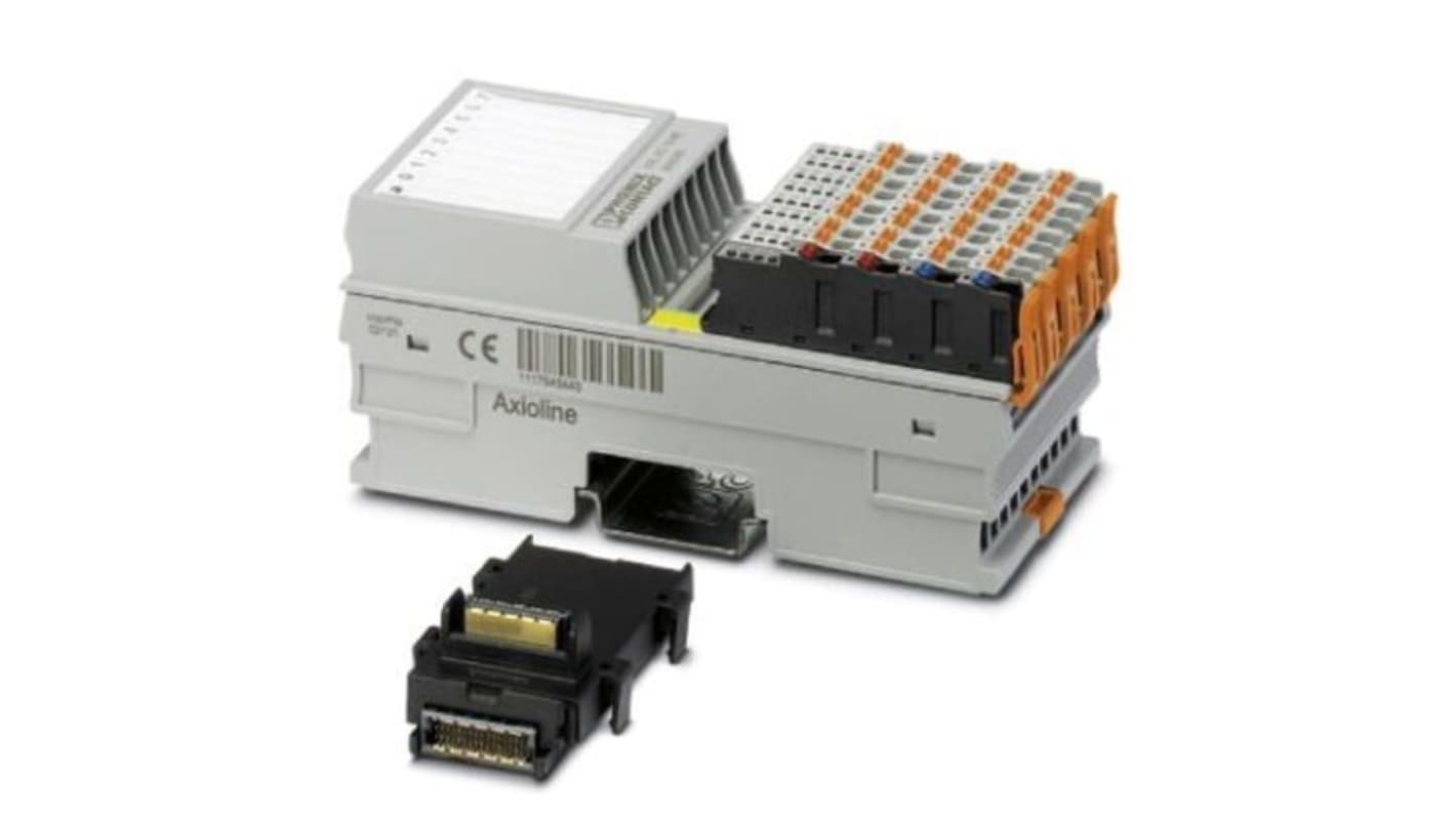 Modulo I/O Phoenix Contact 2688080, Axioline F, 8 uscite analogiche, IP20, dimensioni 126,1 x 53,6 x 54 mm.