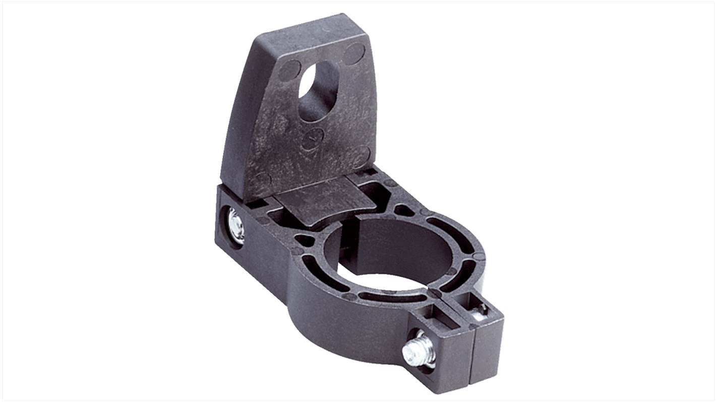 Terminale e staffe di allineamento Sick BEF-2SMKEAKU4 per griglie di luce, supporto orientabile in plastica per montaggio girevole.