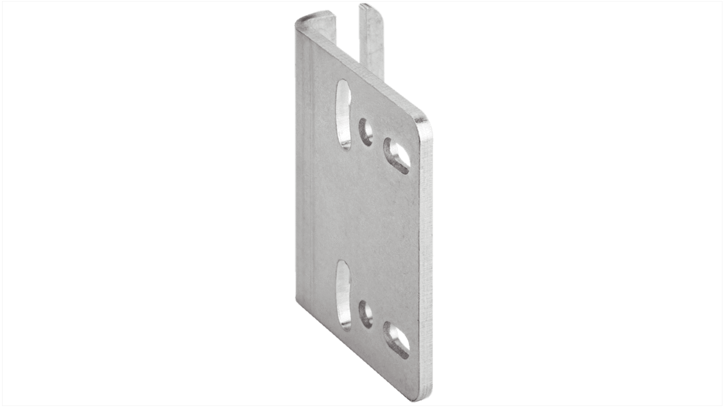 Staffa di montaggio Sick BEF-W4-A in acciaio INOX, compatibile con dispositivi W4-3 per installazione a parete.