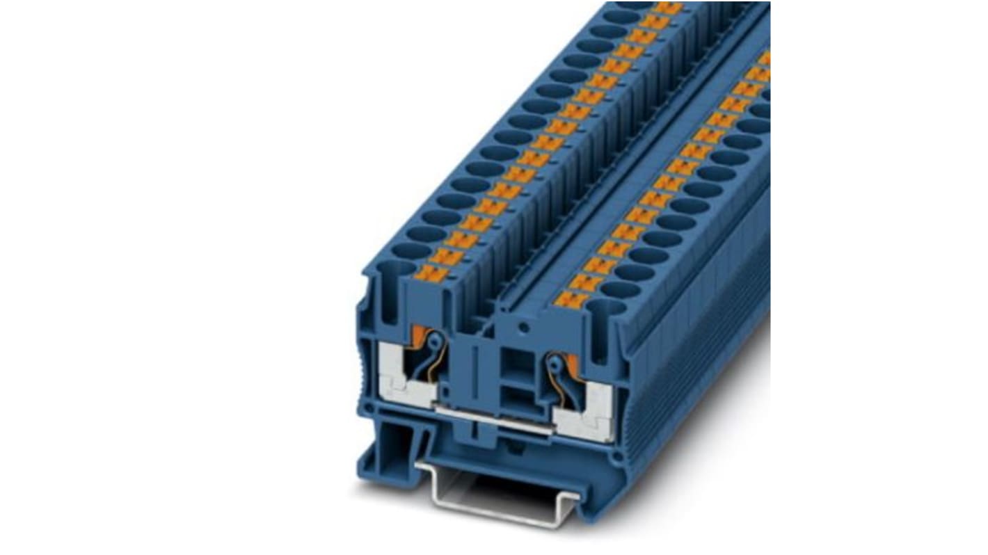 Morsettiera passante Phoenix Contact 3211819, 41A, 1000V, 0.5mm²-10mm², -60°C-85°C. Con sistema di connessione a innesto. Ideale per applicazioni industriali.
