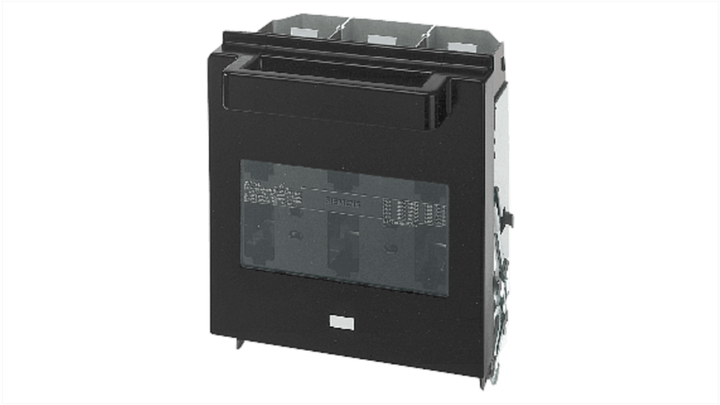 Sezionatore portafusibili Siemens 3NP5360-0CA00, 3 poli, 400 A, fusibile NH2, dimensioni 300x231x192 mm.