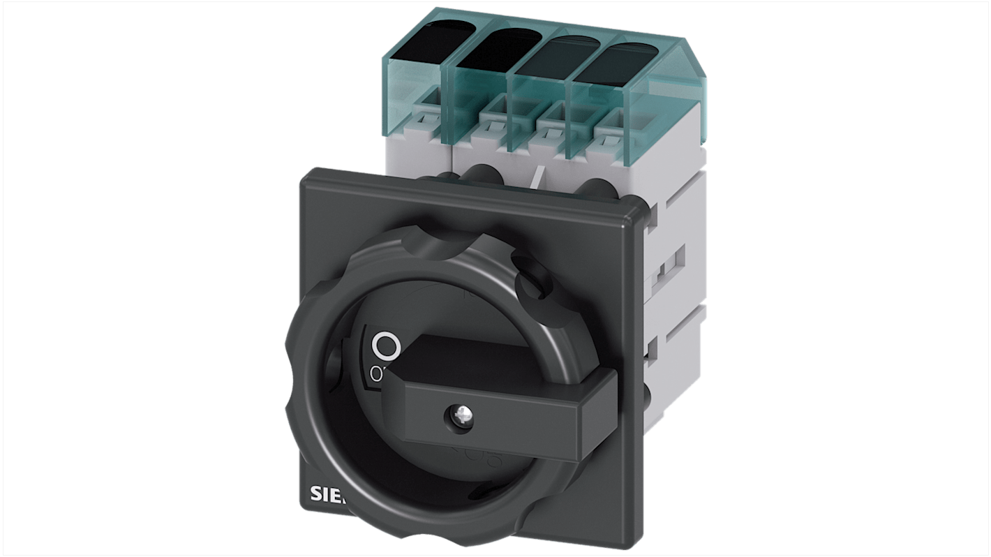 Sezionatore interruttore Siemens SENTRON 3LD3054-0TL51, 4 poli, corrente 16A, grado di protezione IP40.