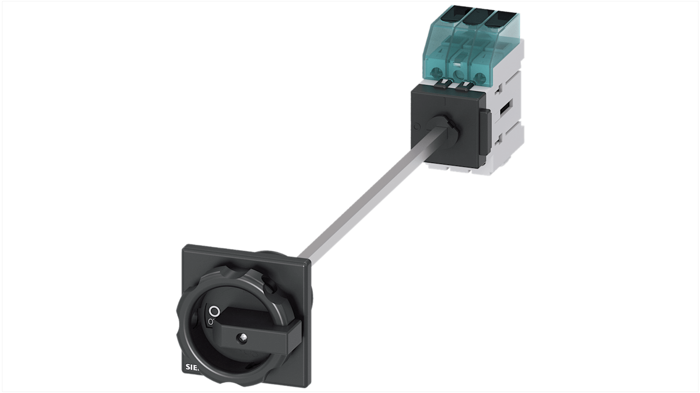 Sezionatore interruttore fusibile Siemens 3LD3348-0TK51, 3 poli, 40A, fusibile RK5, IP40, temperatura -25 a 55°C.