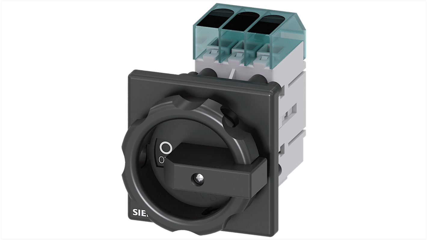 Sezionatore interruttore Siemens SENTRON 3LD3354-0TK51, 3 poli, 40A, IP40, temperatura operativa -25 a 55 °C.