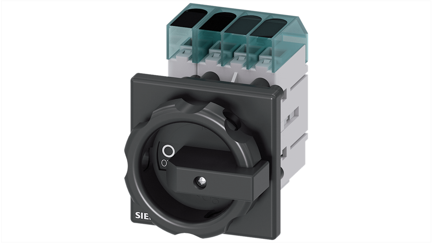 Sezionatore interruttore Siemens SENTRON 3LD3354-0TL51, 4 poli, corrente 40A, grado di protezione IP40, temperatura -25 a 55°C.