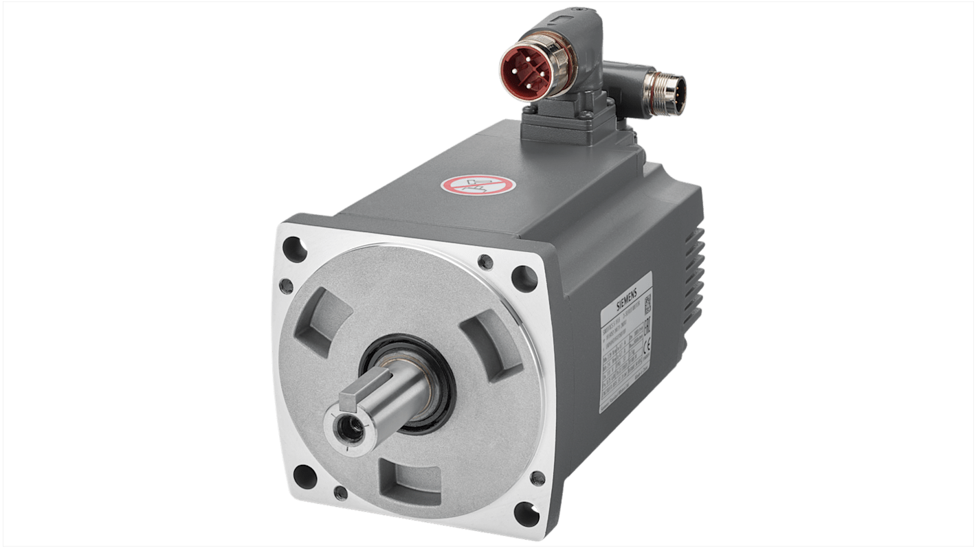 Servomotore monofase sincrono Siemens 1FL6052-2AF21-2MA1, 1,5 kW, 230 V, velocità 3000 giri/min, coppia 4,78 Nm, IP65.