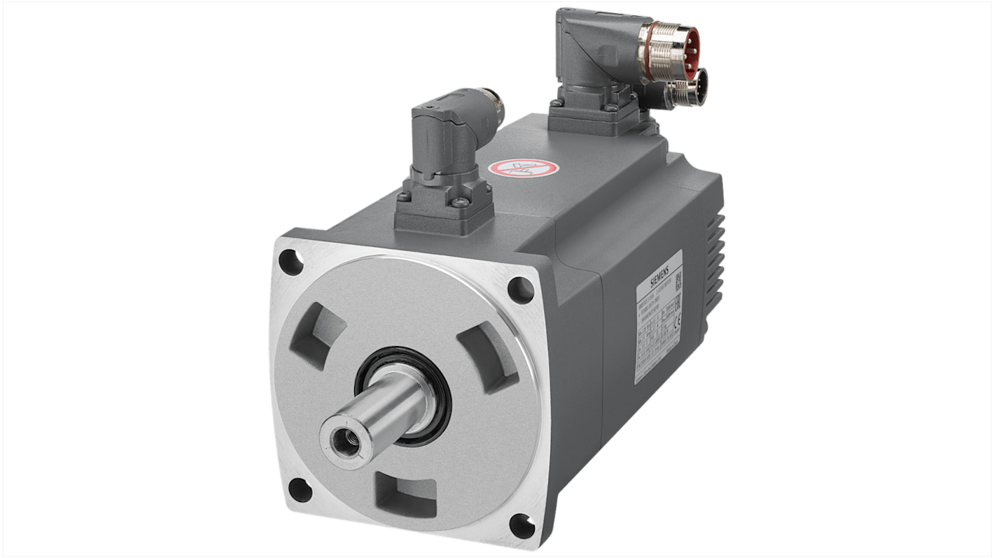 Servomotore monofase sincrono Siemens 1FL6052-2AF21-2MB1, 1,5 kW, 230 V, 3000 giri/min, grado di protezione IP65.