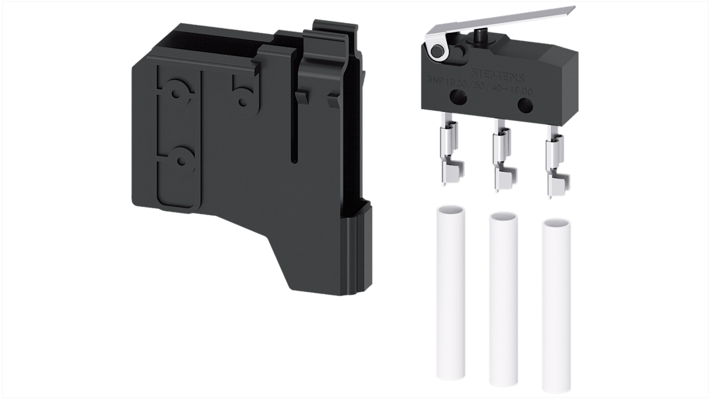 Interruttore ausiliario Siemens 3NP1940-1FB00 per sezionatori, con 1 contatto di commutazione, compatibile con fusibili NH1, NH2, NH3.