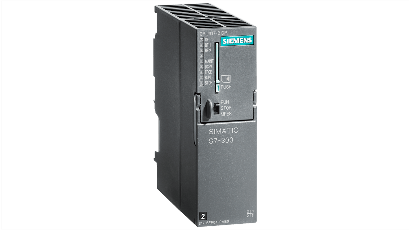 CPU PLC Siemens SIMATIC S7-300 (6ES7317-2AK14-0AB0) con alimentazione 24Vdc, 1MB di memoria, interfaccia RS 485 - Ideale per applicazioni ad alte prestazioni!