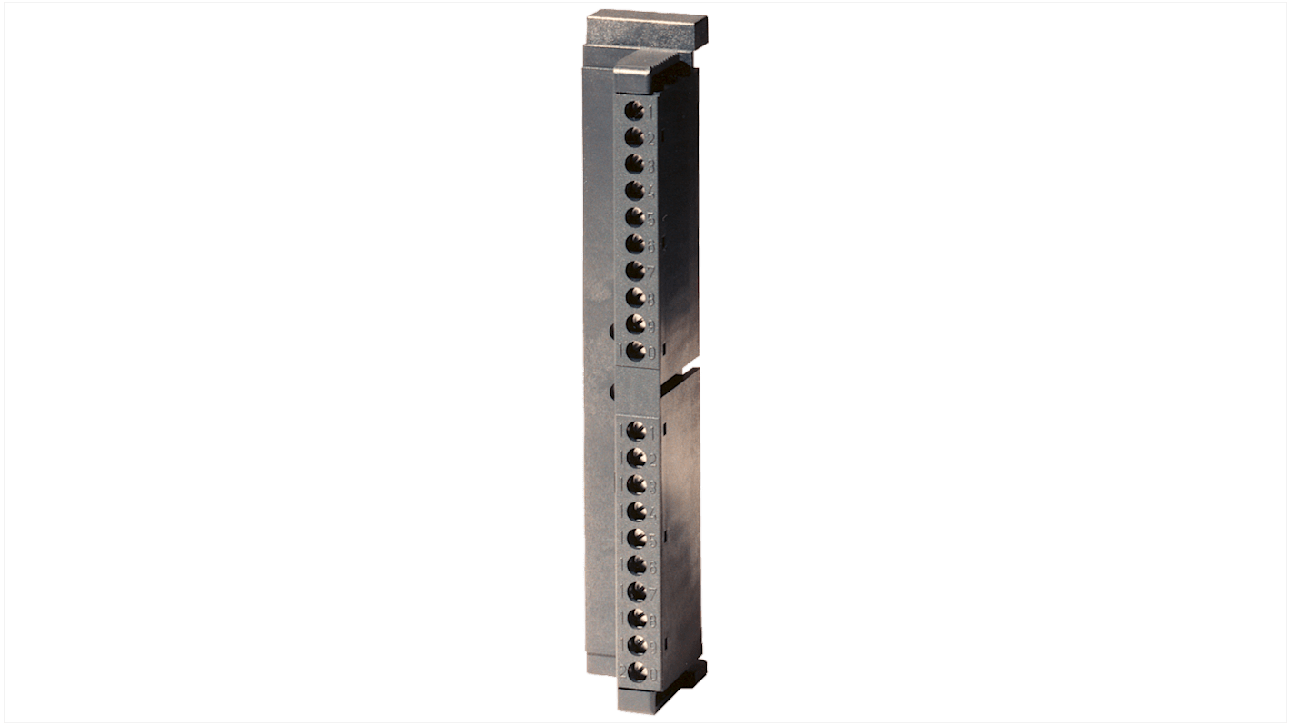 Modulo di segnale Siemens 6ES7392-1AJ00-1AB0, connettore anteriore 20 poli, contatti a vite, per S7-300. Imballo da 100 unità.