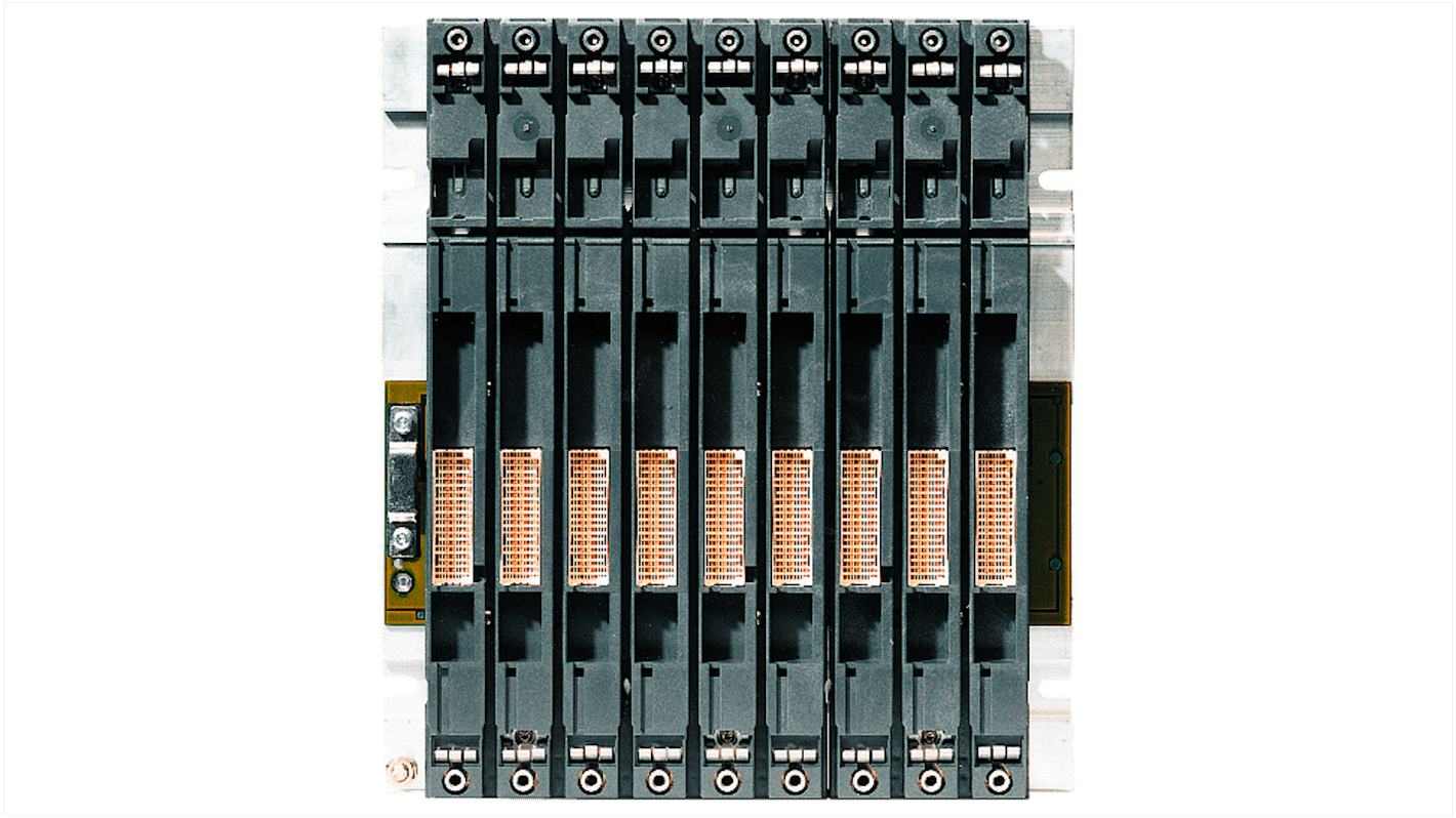 Rack Siemens 6ES7403-1JA01-0AA0 per SIMATIC S7-400, 18 slot, 482,5 mm di larghezza, 290 mm di altezza.