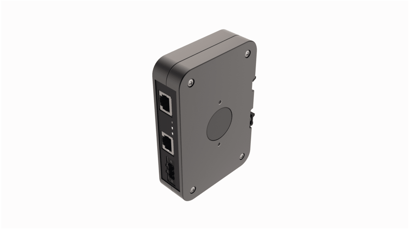 Zoccolo relè Turck PSU20-POE-36W01 per HMI e PLC TXF700, connessione M22, lunghezza 5 m, montaggio su guida DIN. Alimentazione tramite Power over Ethernet.