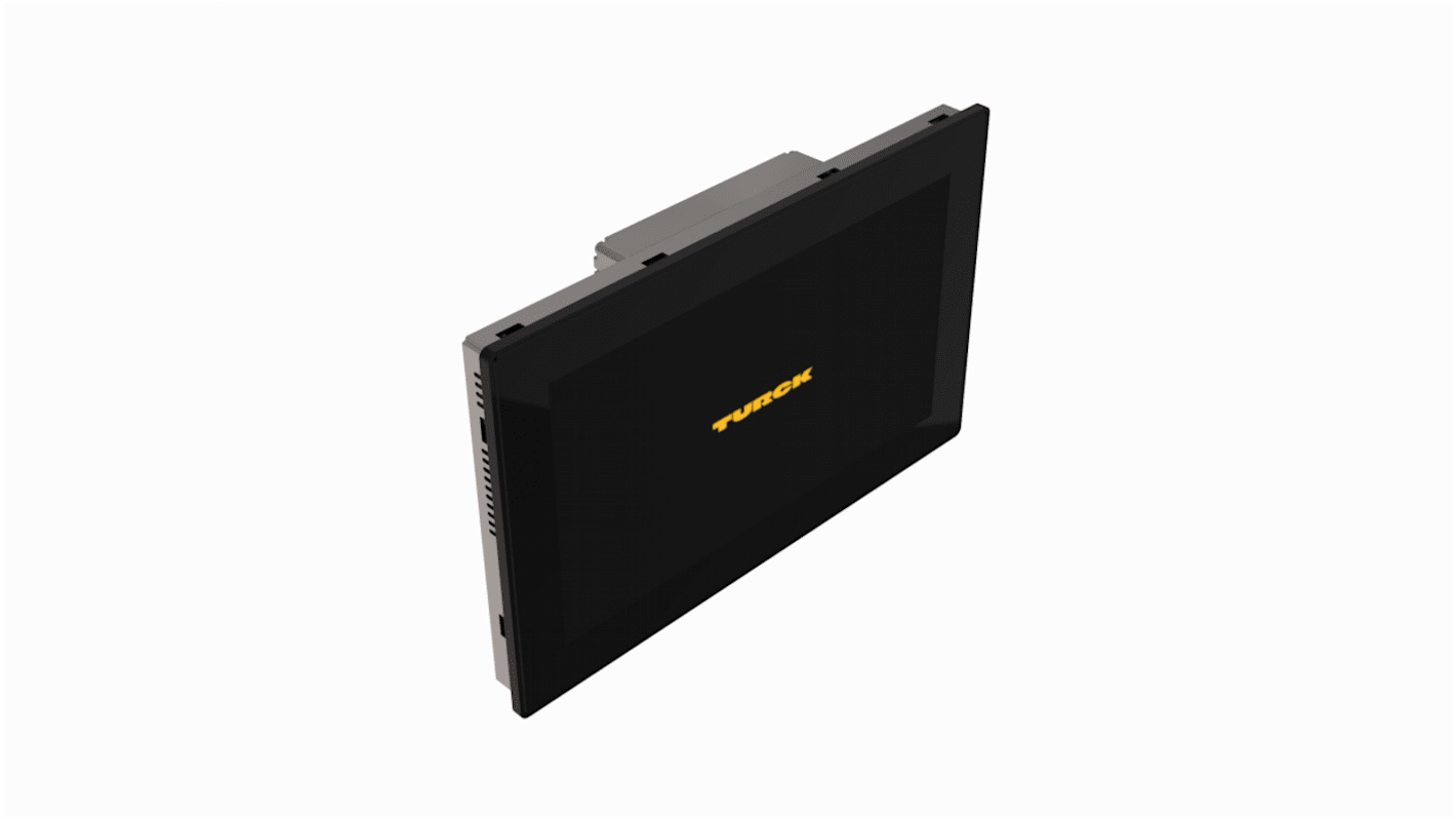 Turck TX715-P3CV01, display HMI touch screen 15" con risoluzione 1366 x 768, interfacce Ethernet e USB.