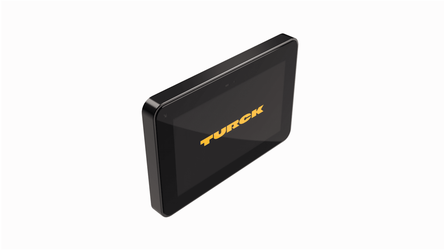 Display HMI Turck TXF707-00VP20, touchscreen 7", risoluzione 1024 x 600, IP67, Ethernet PoE, Wi-Fi, contenitore metallico.