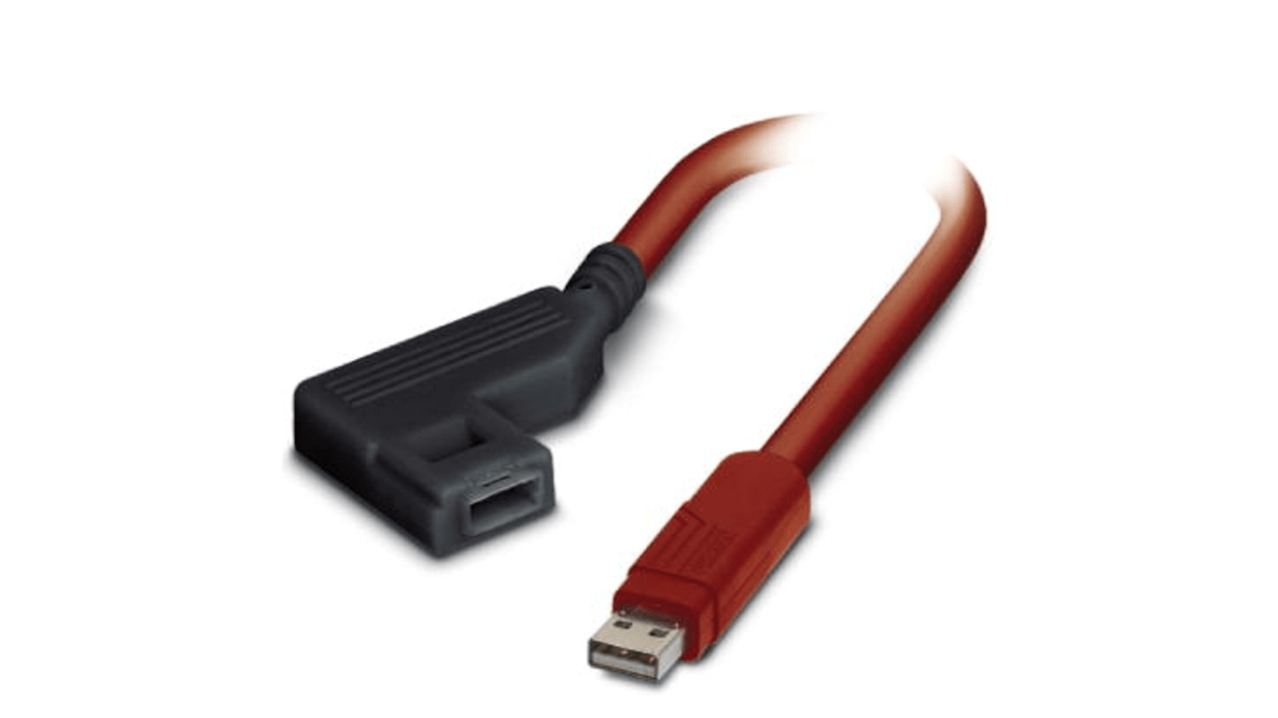 Cavo USB Phoenix Contact 2903447 per connessione PC e dispositivi Radioline, utilizzato per diagnostica e configurazione.