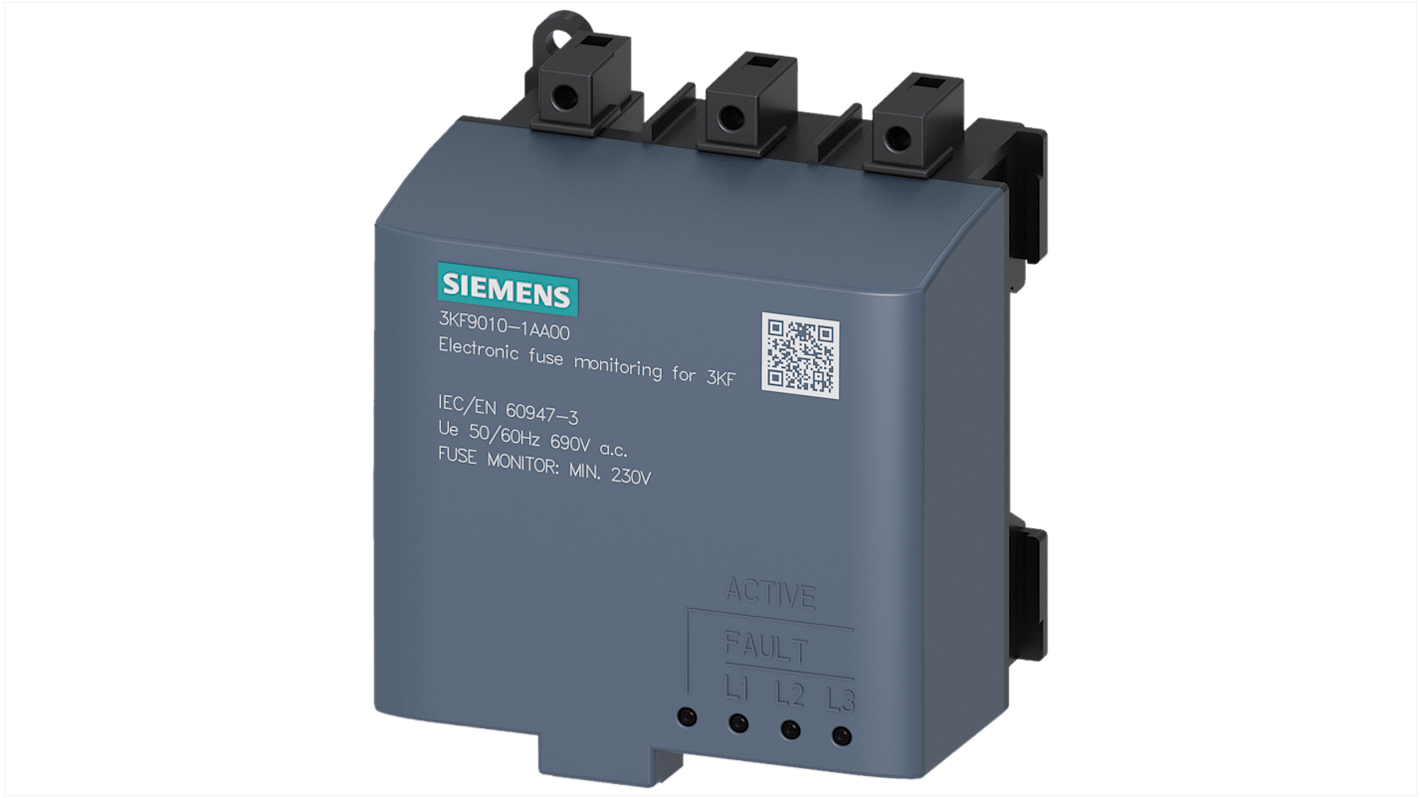 Sezionatore portafusibili Siemens 3KF9010-1AA00, compatibile con Sentron 3KF9, approvato UL e CE per applicazioni industriali.