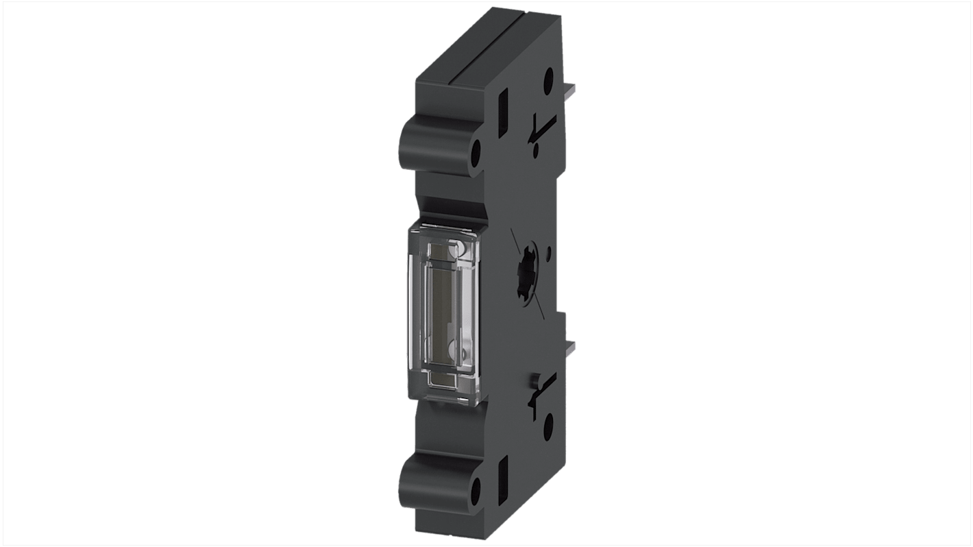 Interruttore ausiliario Siemens 3KF9106-1AA00 per sezionatori, compatibile con 3KF misura 1, con accessorio per ponticello rimovibile.