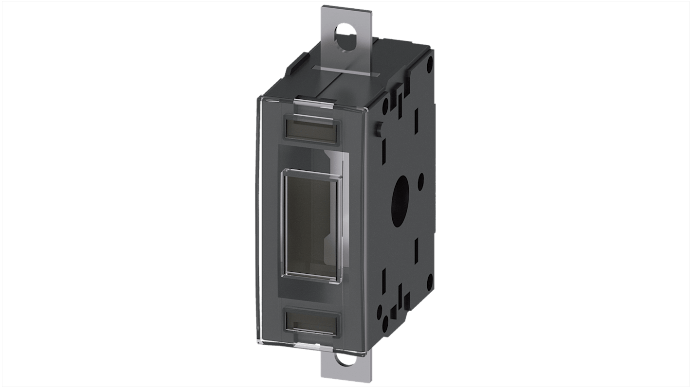 Interruttore ausiliario Siemens 3KF9206-7AA00 per sezionatori, con terminale di messa a terra e collegamento elettrico piatto.