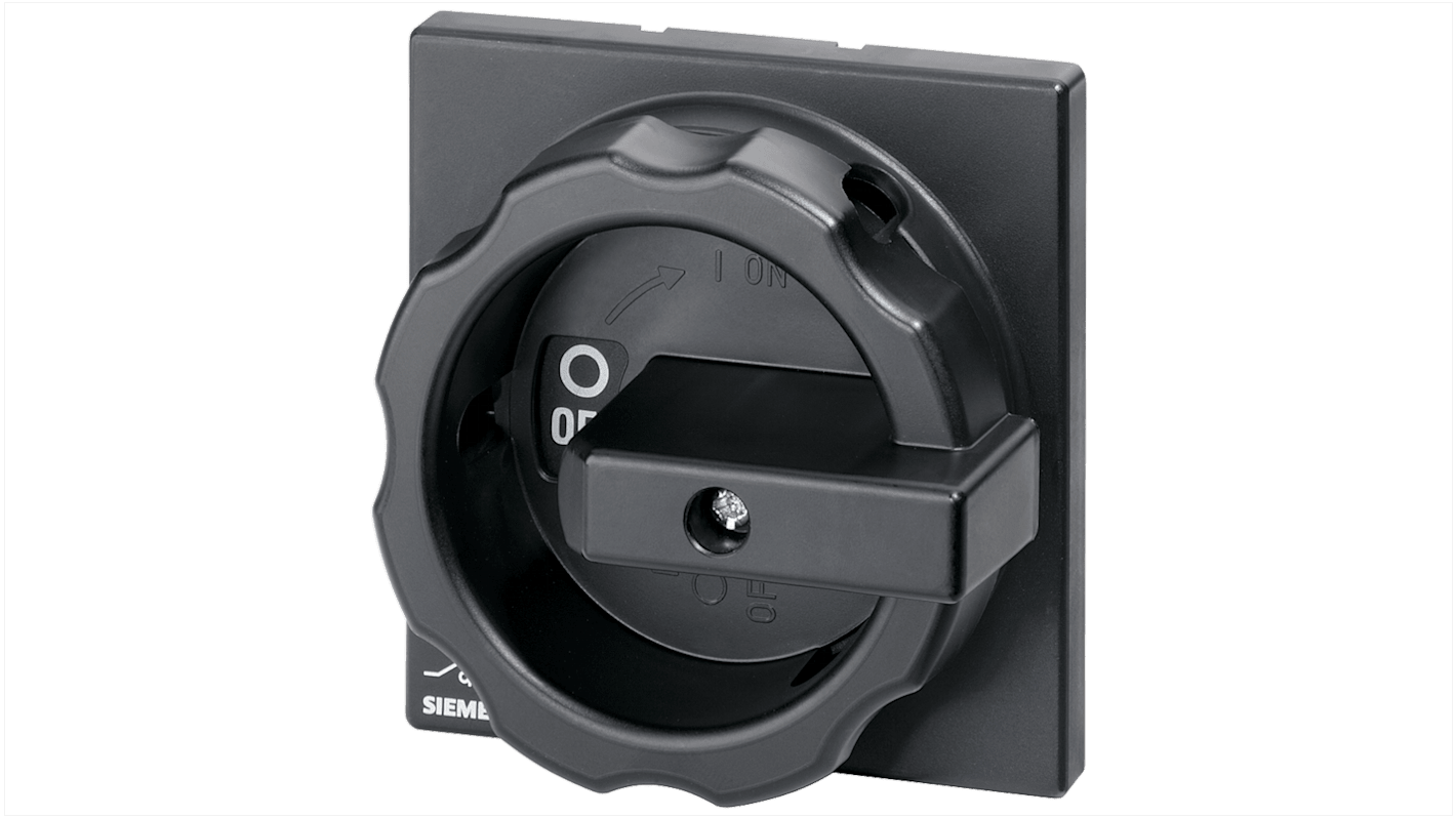 Manopola rotante Siemens 3LD9224-1B, colore nero, per azionamento serie 3LD2, approvata EAC.