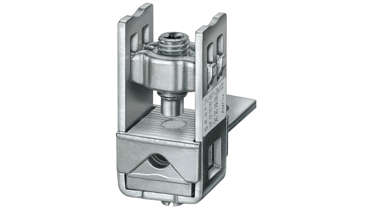 Sezionatore portafusibili Siemens 3NJ4911-2BQ00, compatibile con terminali box 95-240 mm², approvato CE ed EAC.