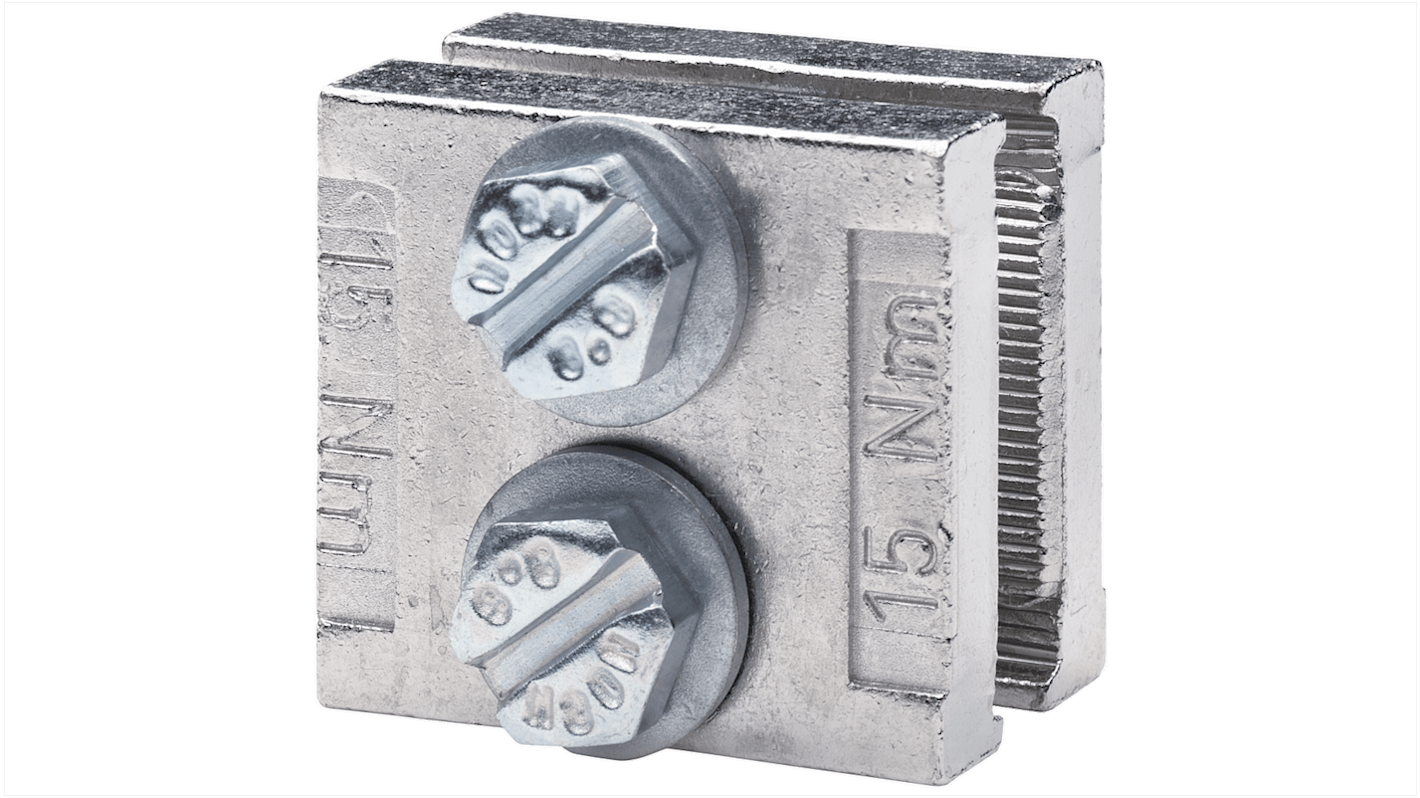 Collegamento connettore Siemens 8US1921-2BE00 per barra di distribuzione, distanza centro-centro 40 mm, compatibile con sistema Siemens.