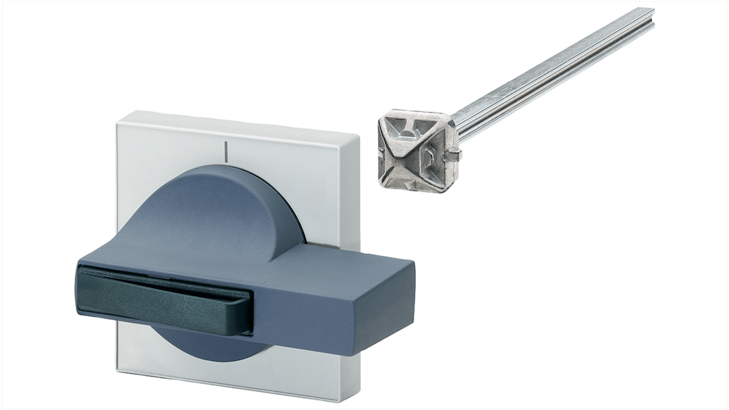 Siemens 8UC7262-1BB20, meccanismo per sezionatori con manico blu scuro e albero di prolunga, compatibile con 3KA52/53.