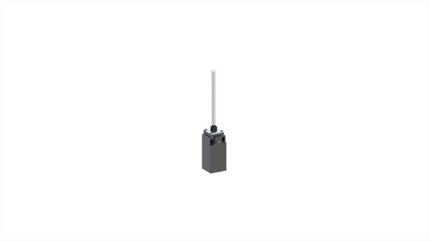 Interruttore di fine corsa ABB, attuatore a rullo, corrente 10A, tensione 600V, grado di protezione IP65, dimensioni 40 mm.