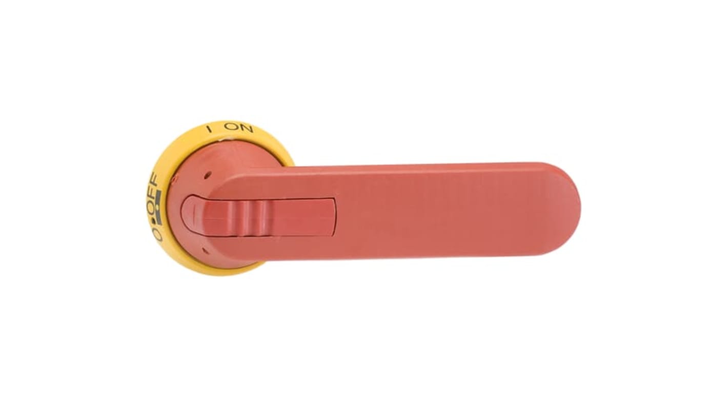 Manopola rotante ABB OHY145J12, lunghezza 145 mm, grado di protezione IP65, per maniglia a pistola in applicazioni industriali.