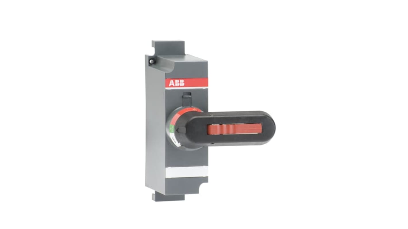 Manopola rotante ABB per applicazioni industriali, compatibile con la serie OS, colore grigio, dimensioni 100x50x50 mm.